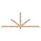 Ekena Millwork Kennewick Smooth Timber Gable Bracket, Douglas Fir, 84"W x 31"H x 3 1/2"D x 3 1/2"F, 9/12 Pitch GBW084X31X0404KEN00SDF - alternate 1